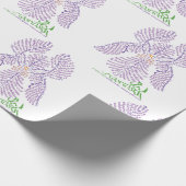 World Word Iris Wrapping Paper Geschenkpapier (Ecke)