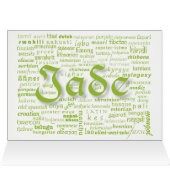 World Word Jade Anniversary Card (Innenansicht Horizontal (Oben))