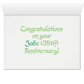 World Word Jade Anniversary Card (Innenansicht Horizontal (Unten))