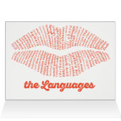 World Word Kiss Card (Innenansicht Horizontal (Oben))