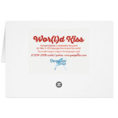 World Word Kiss Card (Rückseite Horizontal)