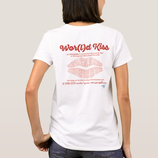 World Word Kiss T - Shirt (Rückseite)
