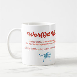 World Word Kiss Tasse