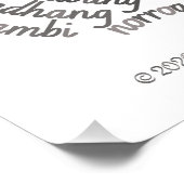 World Word Koala Poster (Ecke)