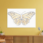 World Word Monarch Butterfly Canvas Print Leinwanddruck (Insitu (Wohnzimmer))