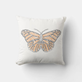 World Word Monarch Butterfly Pillow Kissen