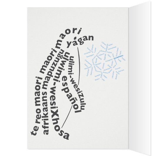 World Word Pinguin Card (Innen (Links))