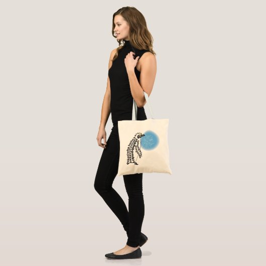 World Word Pinguin Tasche (Vorderseite (Model))