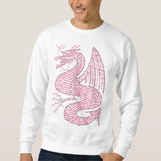 World Word Red Dragon Sweatshirt (Vorderseite)