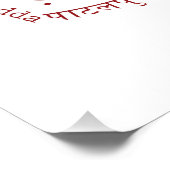 World Word Rose Poster (Ecke)