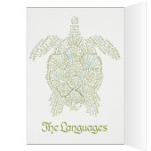 World Word Sea Turtle Card (Innen (Links))