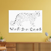 World Word Snow Leopard Canvas Print Leinwanddruck (Insitu (Wohnzimmer))