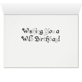 World Word Snow Leopard Card (Innenansicht Horizontal (Unten))