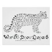 World Word Snow Leopard Poster (Vorderseite)