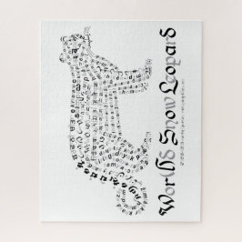 World Word Snow Leopard Puzzle