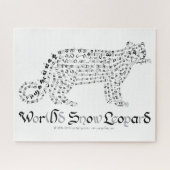 World Word Snow Leopard Puzzle (Horizontal)