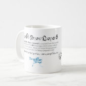 World Word Snow Leopard-Tasse Kaffeetasse (Vorderseite Links)