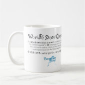 World Word Snow Leopard-Tasse Kaffeetasse (Links)