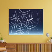 World Word Snowflake Canvas Print Leinwanddruck (Insitu (Wohnzimmer))