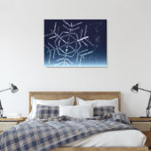 World Word Snowflake Canvas Print Leinwanddruck (Insitu (Schlafzimmer))