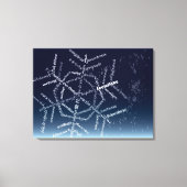World Word Snowflake Canvas Print Leinwanddruck (Vorderseite)