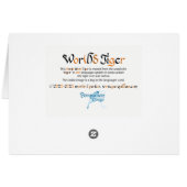 World Word Tiger Card (Rückseite Horizontal)