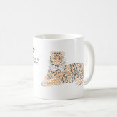 World Word Tiger Tasse (VorderseiteRechts)