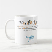 World Word Tiger Tasse (Links)