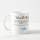 World Word Tiger Tasse (Links)