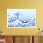 World Word Wave Canvas Print Leinwanddruck (Insitu (Wohnzimmer))