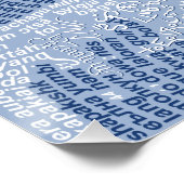 World Word Wave Poster (Ecke)