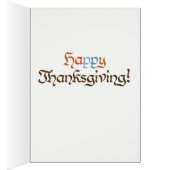 World Word Wild Turkey Card (Innen (Rechts))