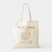 World Word Wild Turkey Tote Bag Tragetasche (Rückseite)