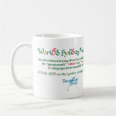 World Word Wreath-Tasse Kaffeetasse (Links)