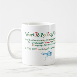 World Word Wreath-Tasse Kaffeetasse