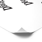 World Word Zebra Poster (Ecke)