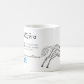 World Word Zebra-Tasse Kaffeetasse (Mittel)