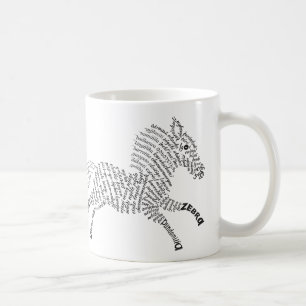 World Word Zebra-Tasse Kaffeetasse