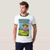 World You Were Born In No Longer Exists Cartoon T-Shirt (Vorne ganz)