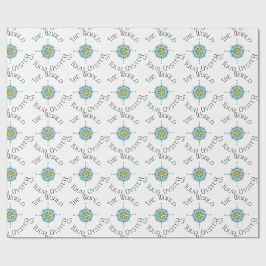 World Your Oyster Geschenkpapier (Flach)