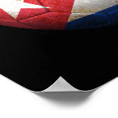 Worldan Flag Football Soccer Ball Poster (Ecke)