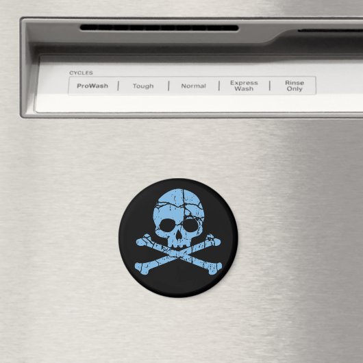 WorldBlue Skull und Crossbones Magnet (In Situ (Geschirrspüler))