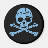 WorldBlue Skull und Crossbones Magnet (Vorne)