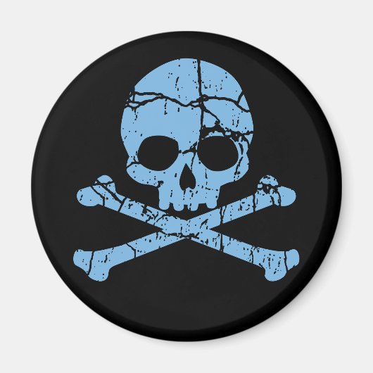 WorldBlue Skull und Crossbones Magnet (Vorne)