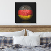WorldGerman Flag Football Soccer Ball Leinwanddruck (Insitu (Schlafzimmer))