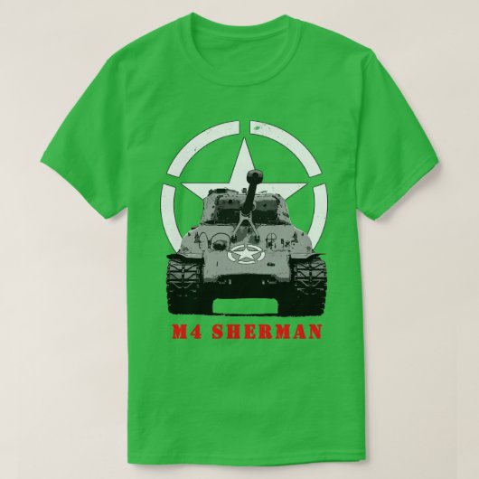 WorldII M4 Sherman Panzer T-Shirt (Design vorne)