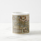 Worldmap antik kaffeetasse (Mittel)