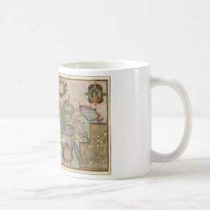 Worldmap antik kaffeetasse