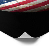 Worldof American Flag Football Soccer Ball Poster (Ecke)