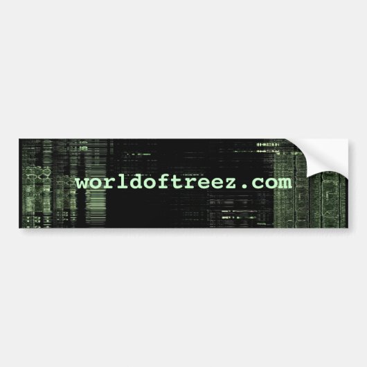 worldoftreez.com - bumper.sticker autoaufkleber (Vorne)